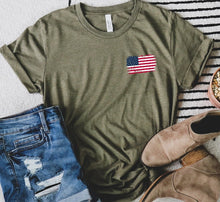 Load image into Gallery viewer, Adult patriotic tee/crewneck designs