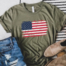 Load image into Gallery viewer, Adult patriotic tee/crewneck designs
