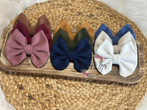 Fall corduroy bows