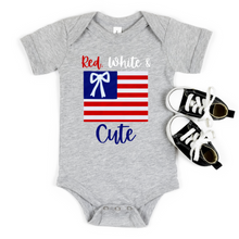 Load image into Gallery viewer, Infant patriotic designs for onesies
