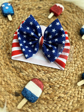 Load image into Gallery viewer, Patriotic flag headwrap
